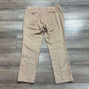 Paisley And Gray Slim Fit Pants 50% Wool Size 38 X 30 Brown Tweed